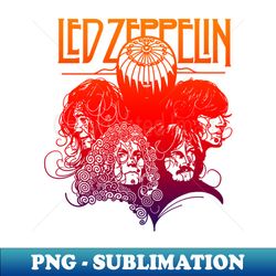 led zeppelin gradient - signature sublimation png file - unleash your inner rebellion