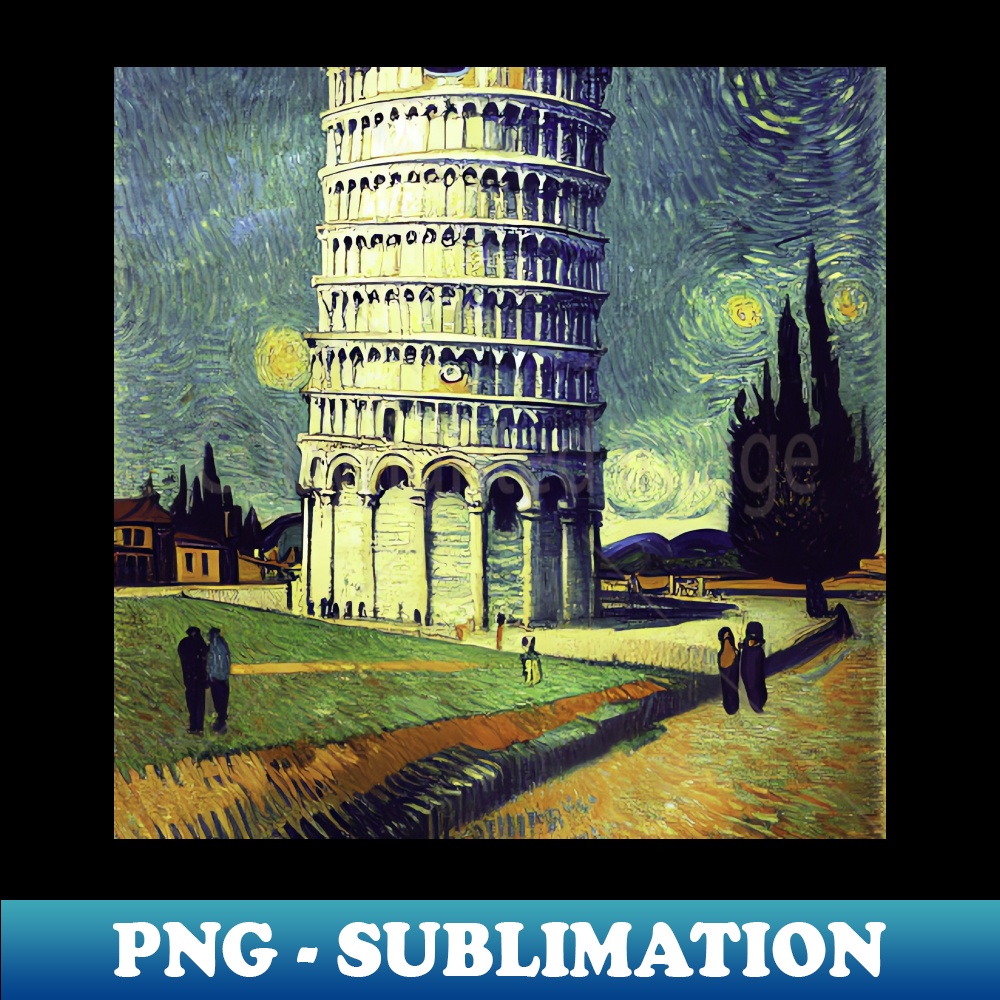 IM-28682_Tower of Pisa Vincent van Gogh style 8138.jpg