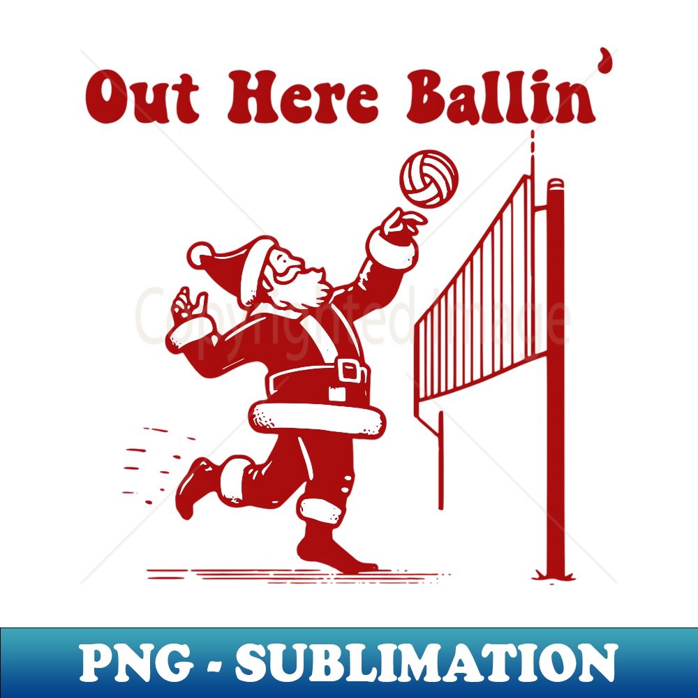 IO-21376_Out Here Ballin' Funny Volleyball Xmas, Cottagecore Santa 0368.jpg
