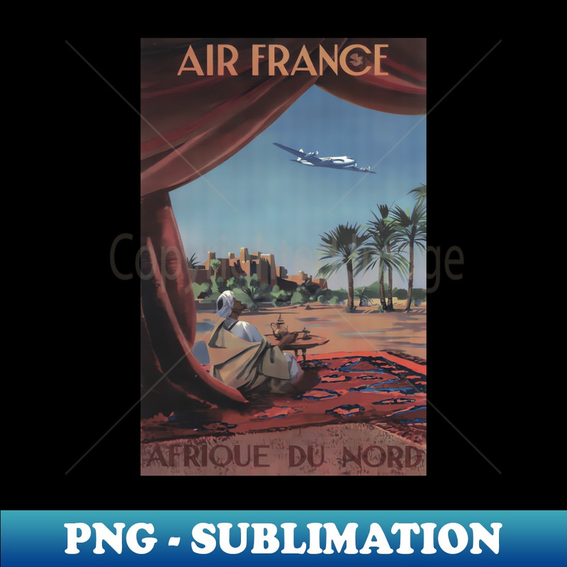 IQ-1279_Air France Travel Poster for North Africa 9018.jpg