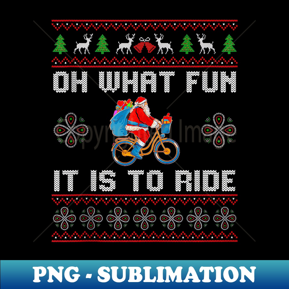 IT-21051_Oh What Fun It Is To Ride Cycle Santa Christmas Funny Xmas  0365.jpg