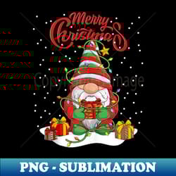 merry christmas gnome family christmas snow for - retro png sublimation digital download - perfect for personalization