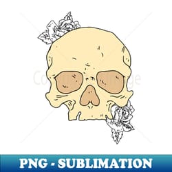 skulls rose - png transparent sublimation file - stunning sublimation graphics