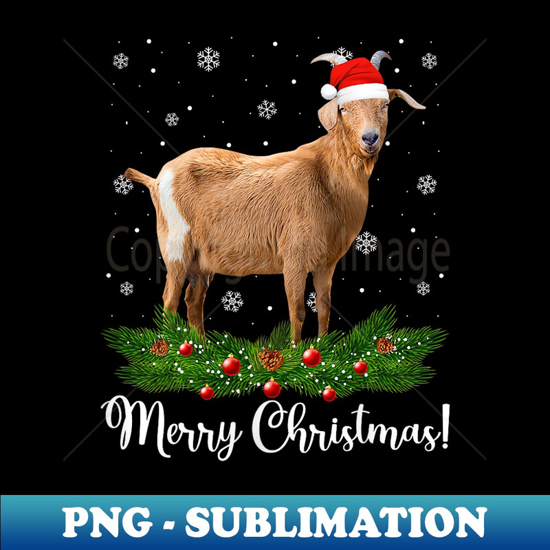 JK-11517_Funny Goat Animals Santa Hat Merry Christmas 0190.jpg