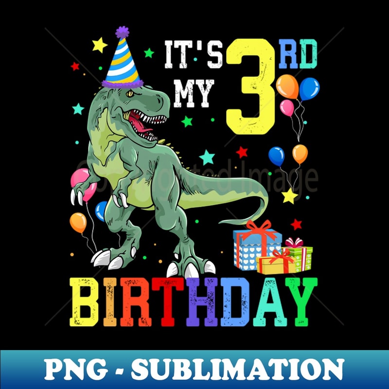 KE-16868_Kids 3 Rex 3rd Birthday Shirt Third Dinosaur 3 Year Old 8863.jpg