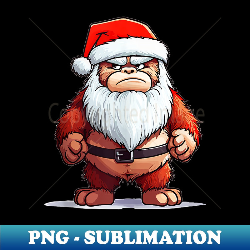 KE-3617_Believe Santa Bigfoot, Christmas Sasquatch Boys, Men 0022.jpg