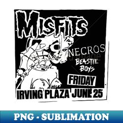 misfits necros beastie boys punk flyer - retro png sublimation digital download - add a festive touch to every day