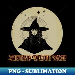 witch resting witch face - instant sublimation digital download - perfect for sublimation mastery
