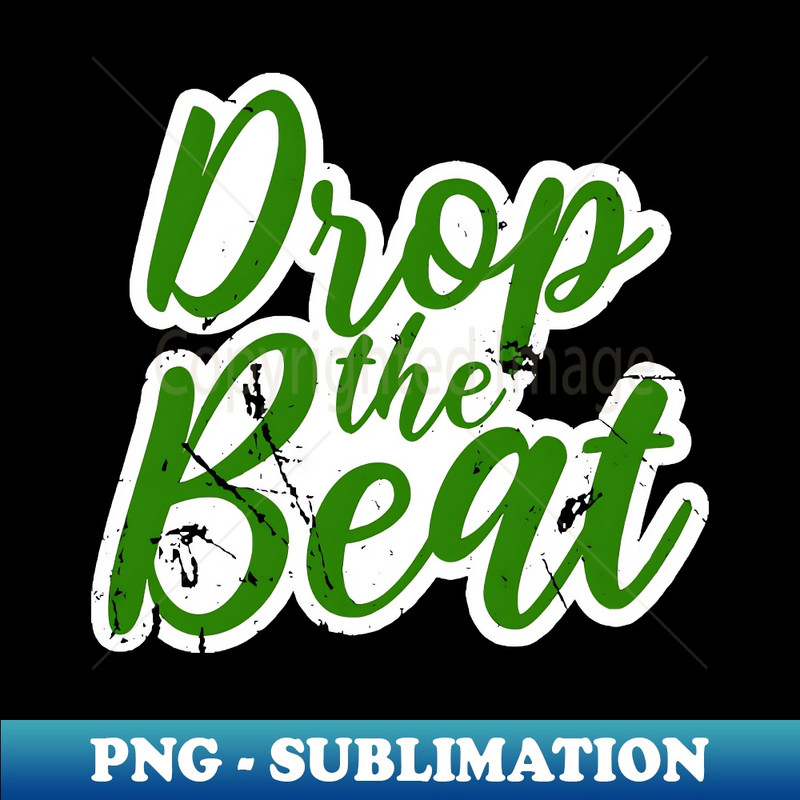 KR-9545_DROP THE BEAT - HIP HOP SHIRT GRUNGE 90S COLLECTOR GREEN EDITION 5246.jpg