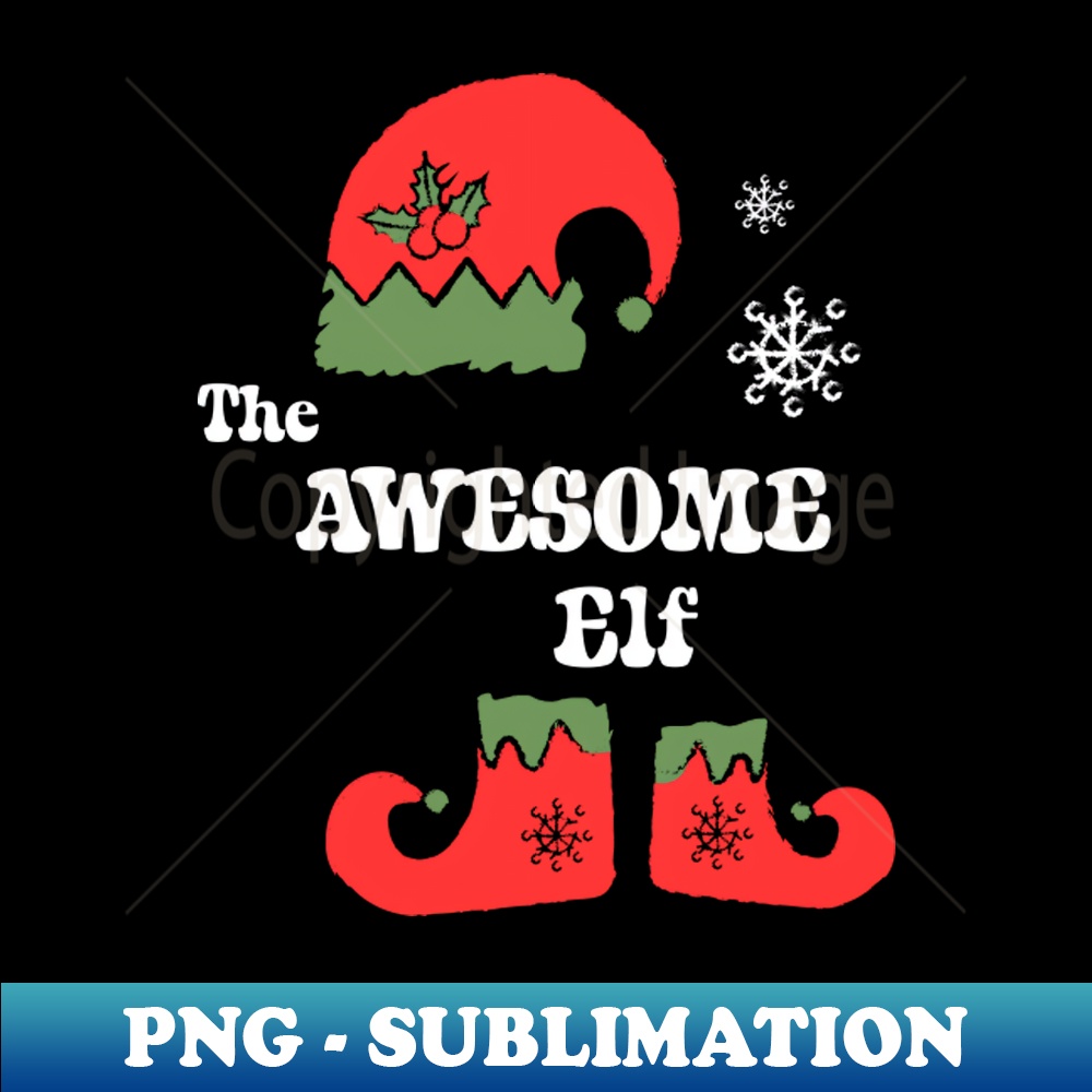 KX-27421_The Awesome Elf Shirt Christmas Elf Tee Family Matching Gift Idea Funny Christmas Holiday 4681.jpg