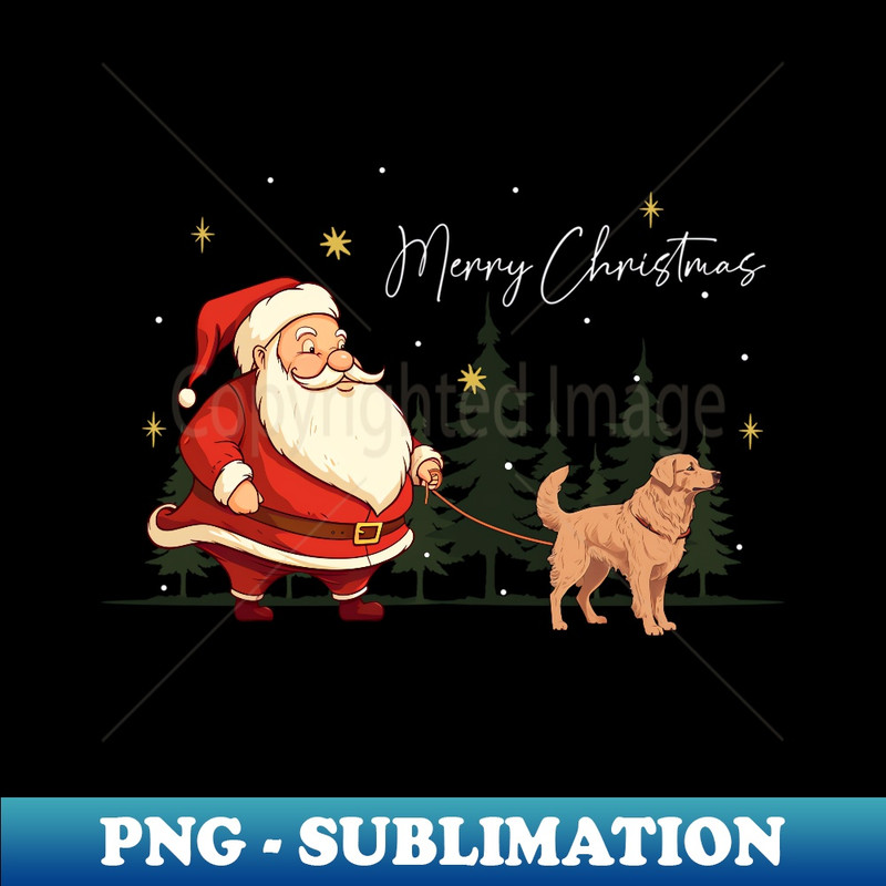 LH-11303_Funny Australian Retriever Dog Santa Claus Christmas Walk 0155.jpg