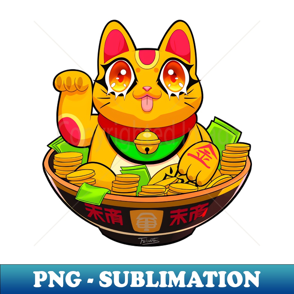 LJ-7880_Cute Maneki Neko Ramen T-Shirt 4 2390.jpg
