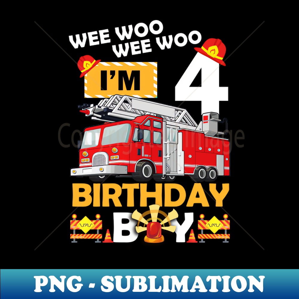 LN-10640_Fire Truck 4th Birthday Boy Firefighter 4 Year Old 4366.jpg