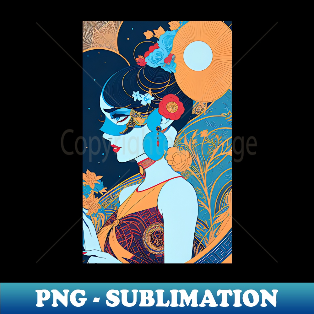 LN-2275_Art Deco Woman With Flowers 3410.jpg