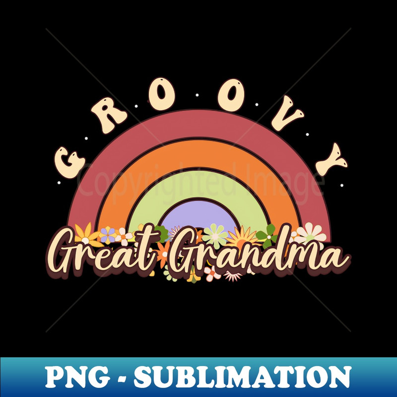 LV-12949_Groovy Rainbow Great Grandma Birthday Party Decorations Family Funny 5397.jpg
