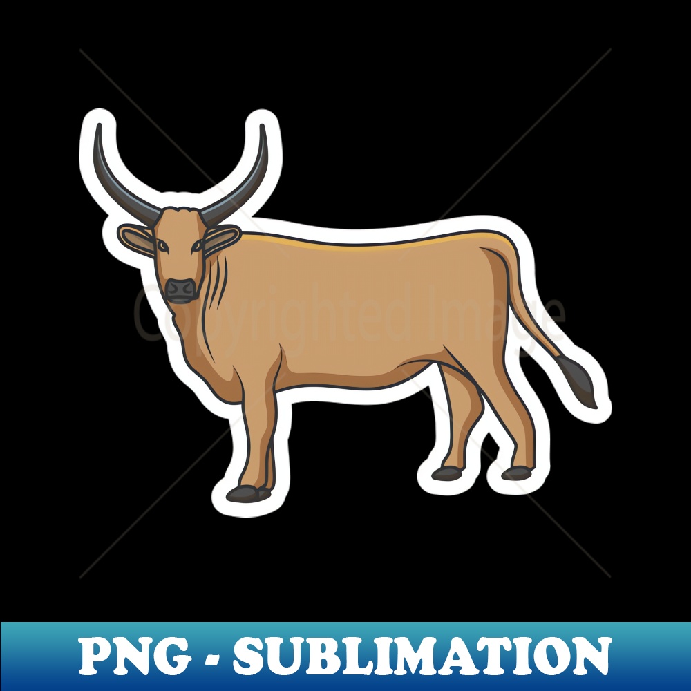 MC-10410_Farm Cow Standing on Ground Sticker vector illustration Animal nature icon concept Dairy farm product design element Dairy farm cow sticker logo design