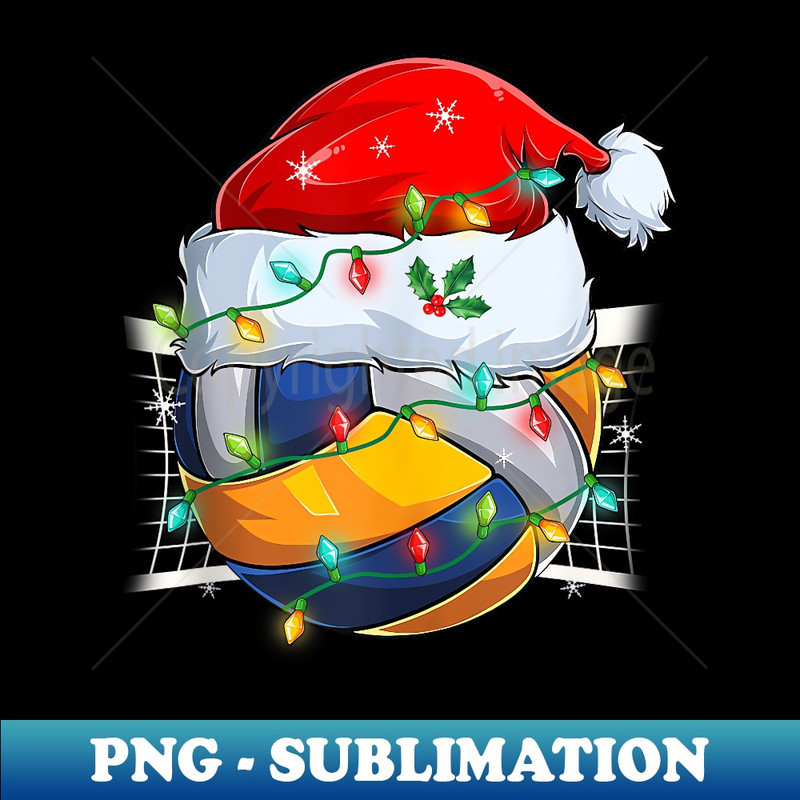 MT-11692_Funny Santa Volleyball Ball & Net Christmas Lights Xmas PJS 0199.jpg