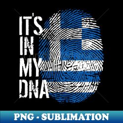 greece flag fingerprint my story dna greek - special edition sublimation png file - fashionable and fearless