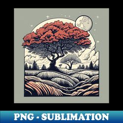 Landscape design - Vintage Sublimation PNG Download - Perfect for Sublimation Art