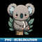 NW-2769_Baby koala sitting on an Eucalyptus waiting for its mom 7217.jpg