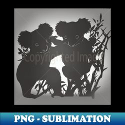 koalas shadow silhouette anime style collection no 55 - premium png sublimation file - vibrant and eye-catching typography