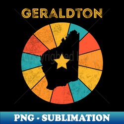 geraldton western australia vintage distressed souvenir - png transparent sublimation design - defying the norms