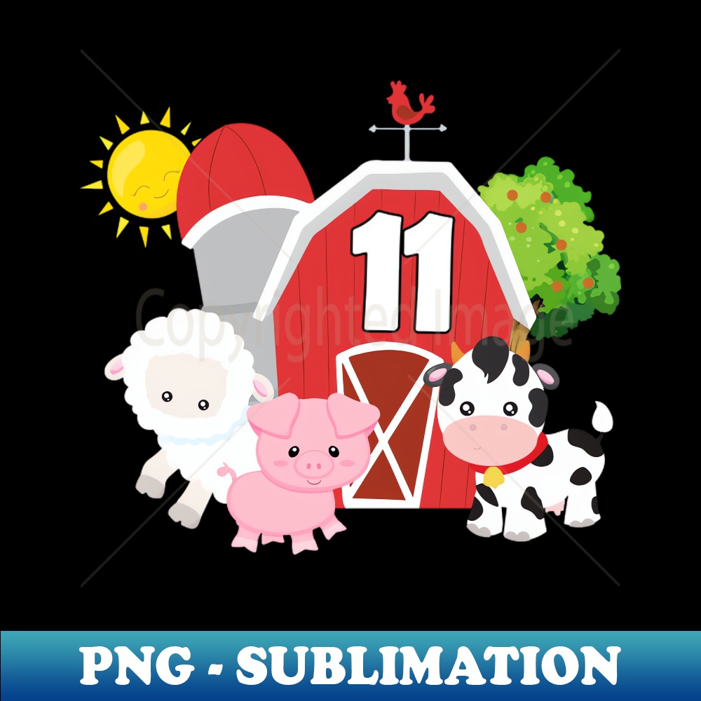 OJ-3025_Barnyard Farm Animals 11th Birthday 11 Year Old Birthday 3733.jpg