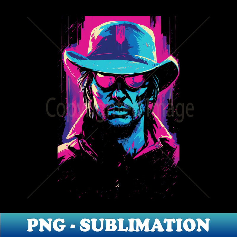 OM-27006_Synthwave Cowboy from the 80s Retro Vintage 2178.jpg