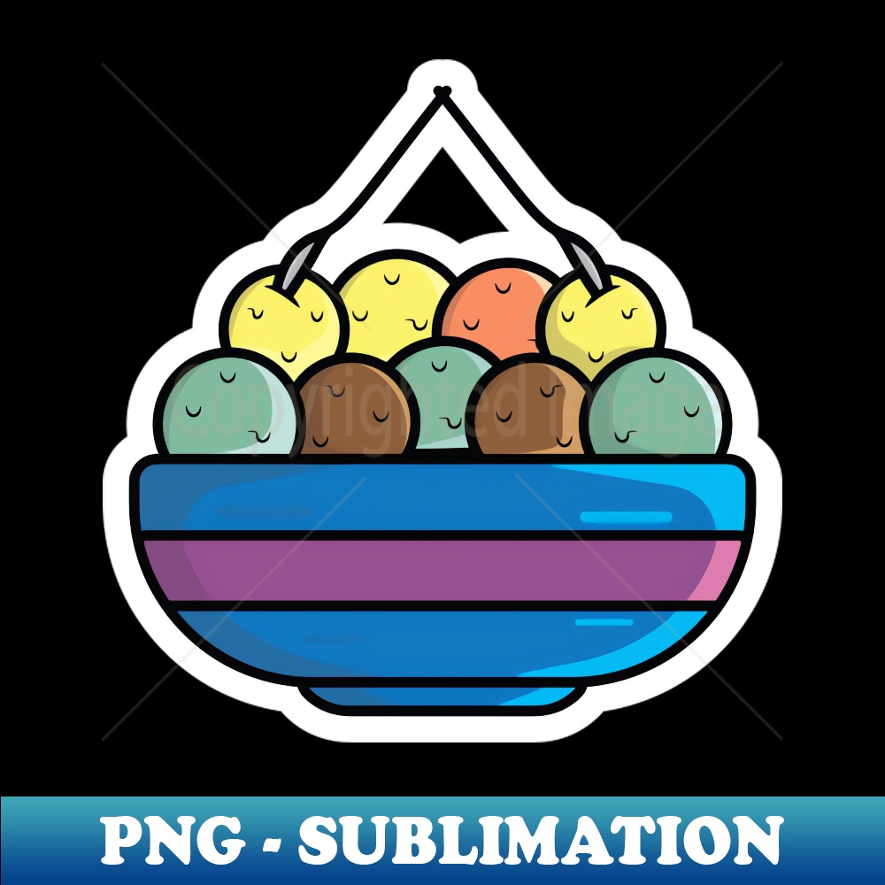 OO-8656_Delicious Ice Cream Cup Sticker vector illustration Summer food and ice cream object icon concept Ice cream plastic cup sticker vector design with shado