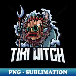 tiki witch mask mascot fantasy artsy style - high-resolution png sublimation file - bring your designs to life