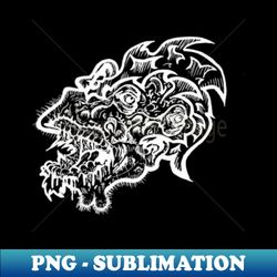 Abstract Creature white - Exclusive PNG Sublimation Download - Enhance Your Apparel with Stunning Detail