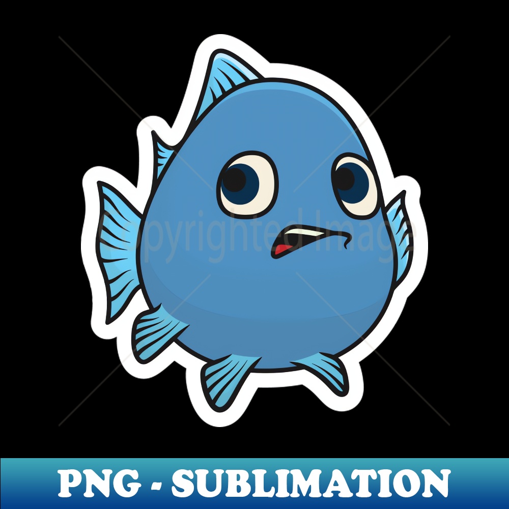 PF-7806_Cute Fish Cartoon Sticker design vector illustration Animal nature icon concept Restaurant sea food sticker design logo with shadow 8442.jpg