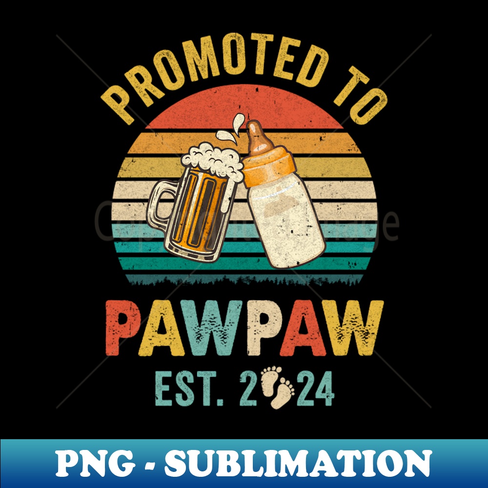 QH-22506_Promoted To Pawpaw Est 2024 Vintage New Pawpaw Fathers Day 9868.jpg