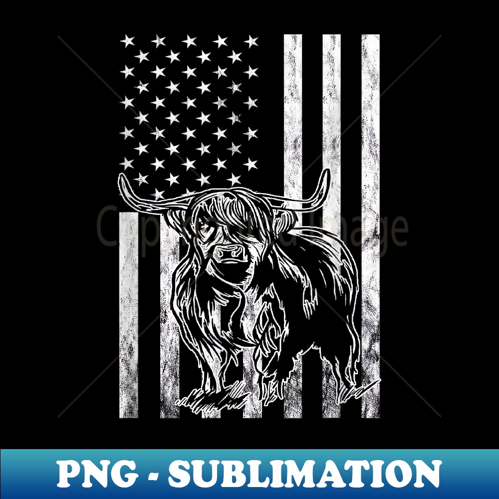 QP-1720_American Flag Scottish Cow Lover Scottish Highland Cow 0004.jpg