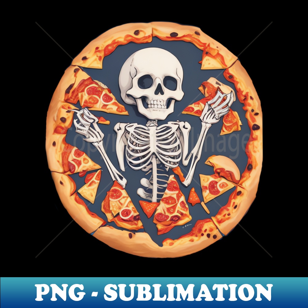QZ-11729_Funny Skull Pizza In Circle Shape Cool 6763.jpg