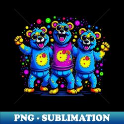 grateful dead dancing bears - special edition sublimation png file - create with confidence