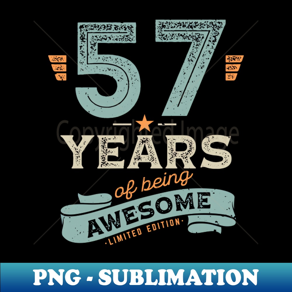 RS-332_57 Years of Being Awesome Limited Edition Birthday Gift for Men Women 3845.jpg