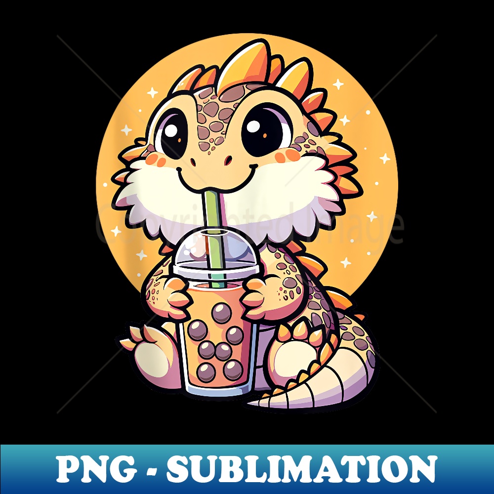 SG-3403_Bearded Dragon Boba Tea Bubble Tea Anime Kawaii Beardie  0117.jpg