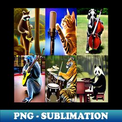 the musical animal band - exclusive sublimation digital file - spice up your sublimation projects