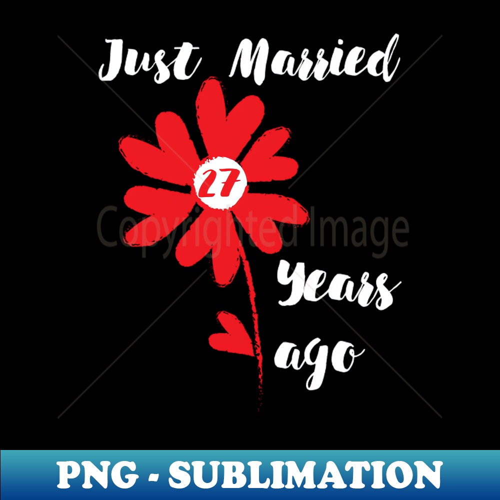 SV-16568_Just Married 27 Years Ago Family Wedding Wife Husband Anniversary Gift 1529.jpg