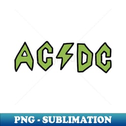 butt-head acdc - green - retro png sublimation digital download - vibrant and eye-catching typography