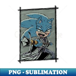 sonic the samurai - exclusive sublimation digital file - unleash your inner rebellion