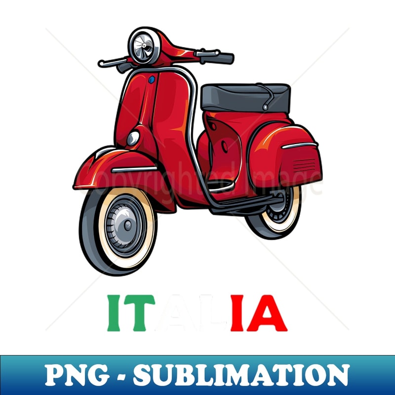 UB-16039_Italy Classic Vespa Scooter Moped Bike Retro Love Vintage 4043.jpg