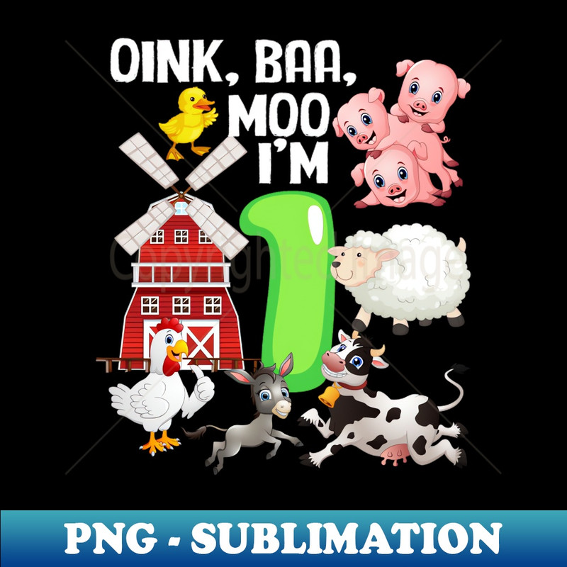 US-21060_Oink Baa Moo Im 1 Farm Theme Birthday Gift 1 Yrs Old 7701.jpg
