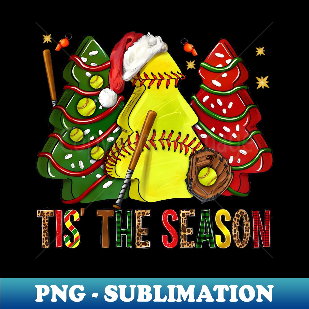 US-28495_Tis The Season Softball Christmas Cakes Softball Christmas Merry Christmas 1371.jpg