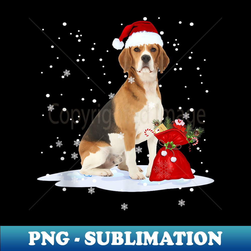 UU-11440_Funny Cute Beagle Christmas Santa Hat Huskies Lover  0064.jpg