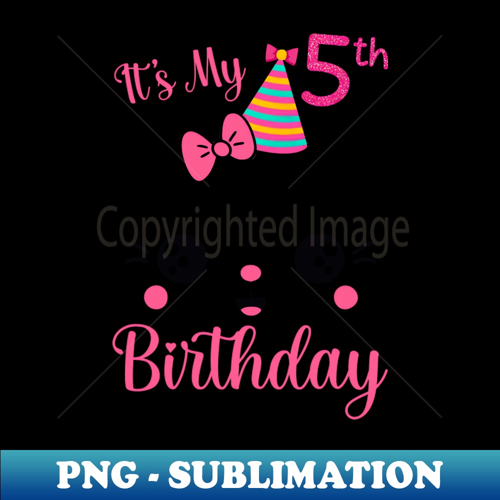 VE-16093_Its My 5th Birthday Girl Funny Cat Birthday 5 Year Old 4968.jpg