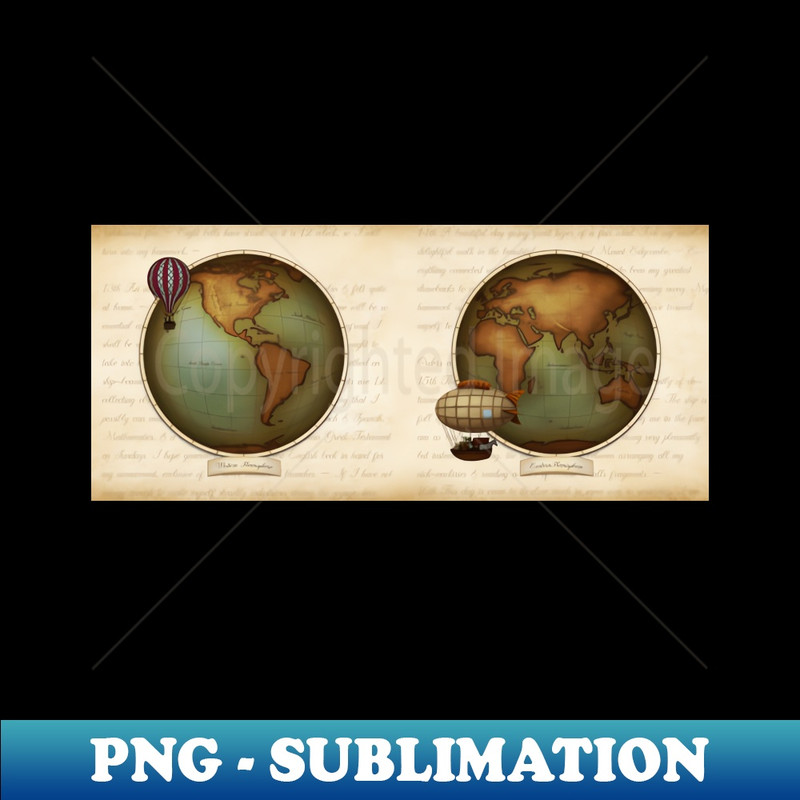 VM-26282_Steampunk Eastern And Western Hemispheres World Map 9102.jpg