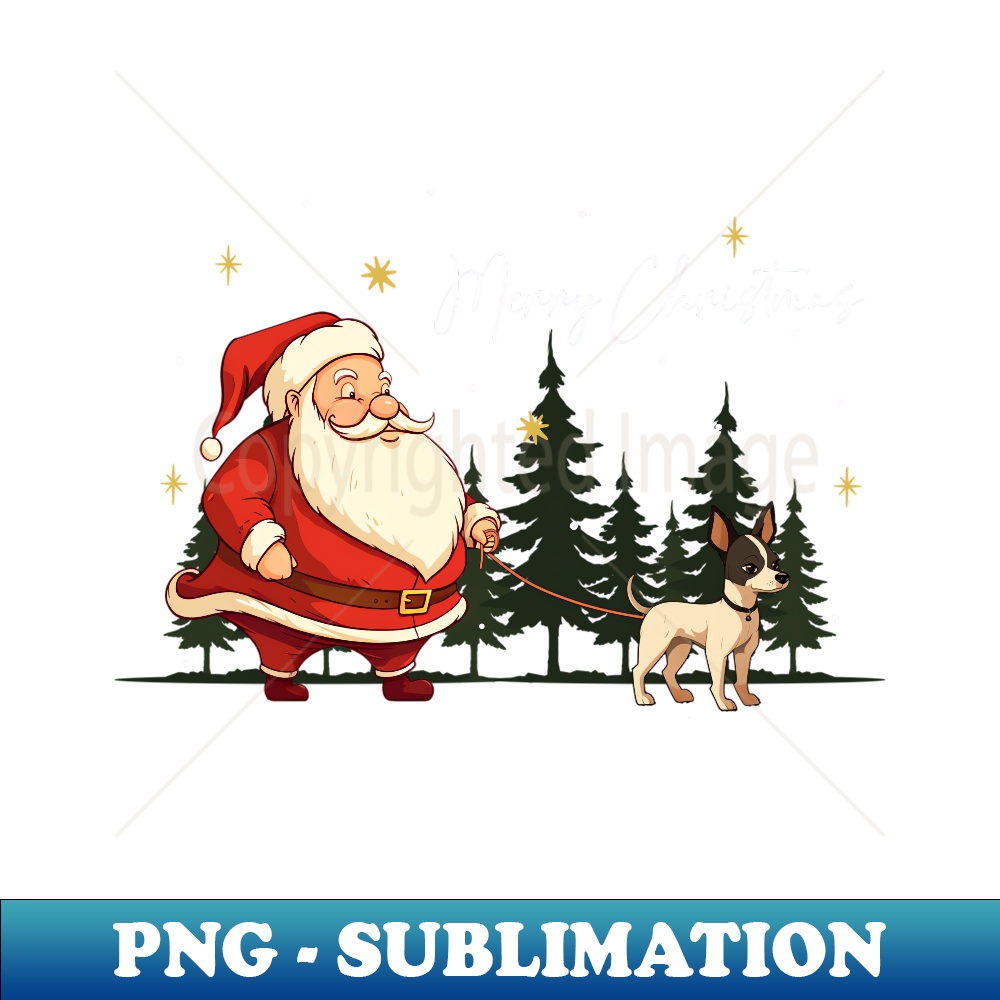 WE-11763_Funny Toy Fox Terrier Dog Santa Claus Christmas Walk 0228.jpg