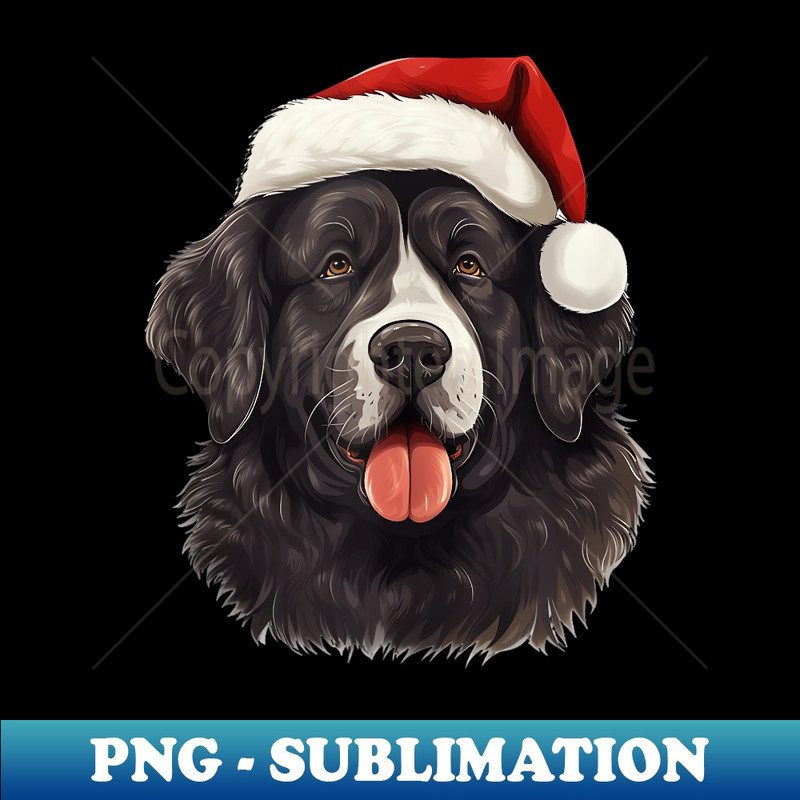 WG-20547_Newfoundland Santa Hat Christmas er Pet Dogs 0344.jpg